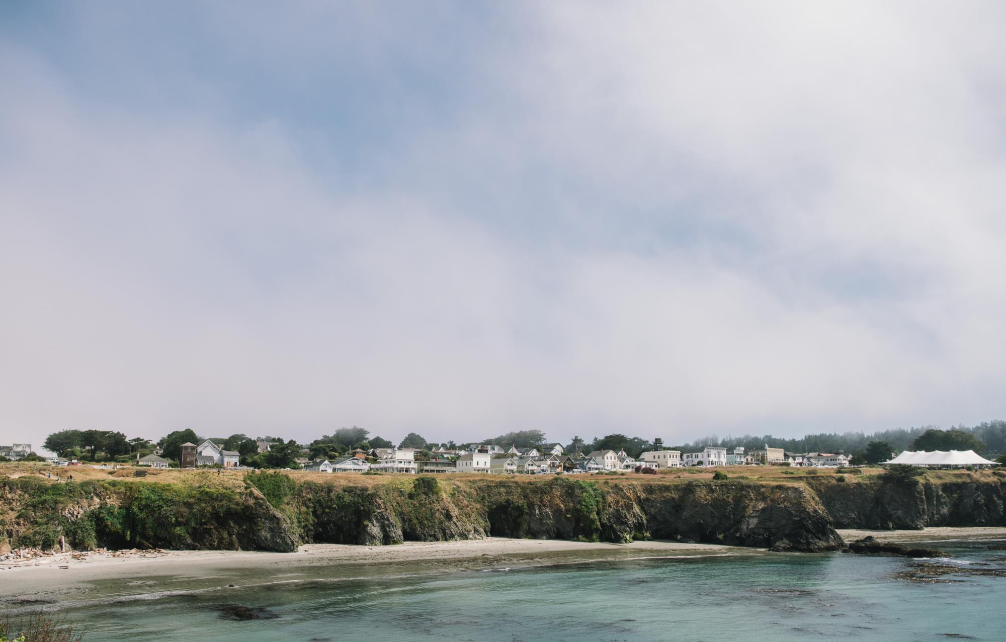 A photo of the Mendocino Coast