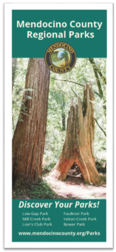 Mendocino County regional park brochure cover