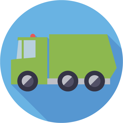 Garbage Truck icon - Solid Waste