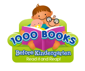 1000 books before kindergarten logo.