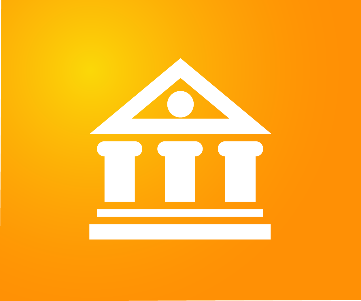 Library building icon.