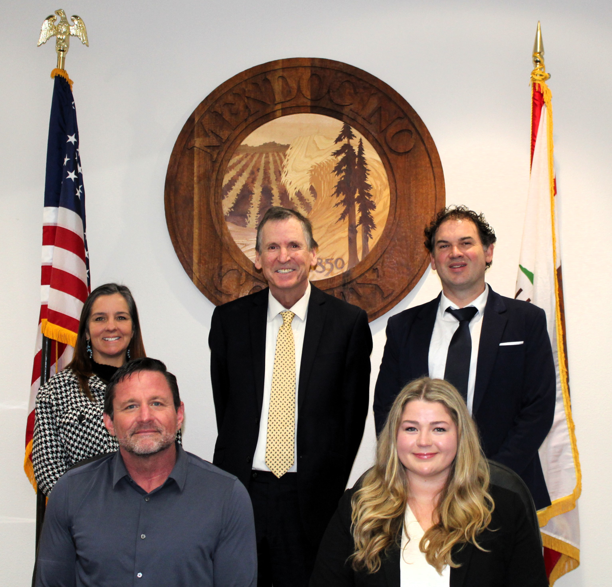 A photo of the full Board of Supervisors