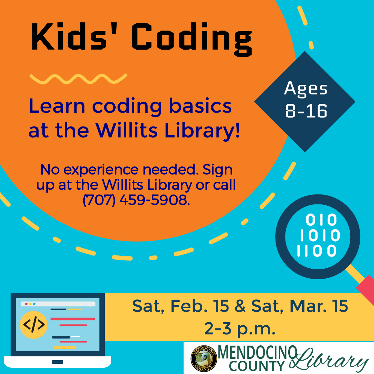 Learn Coding Basics at the Willits Library!