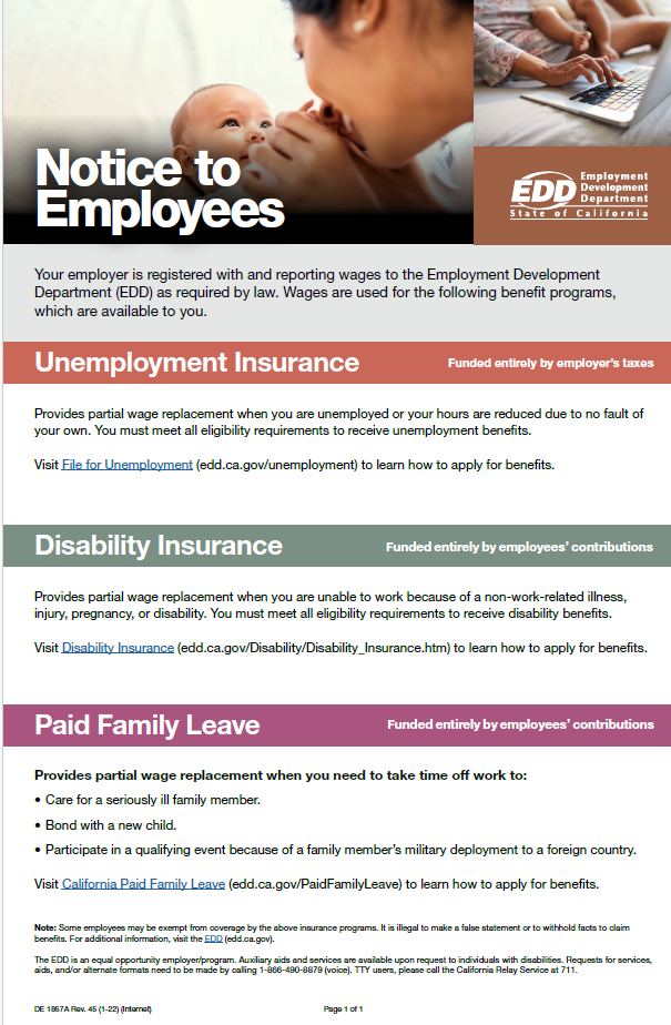 EDD Notice