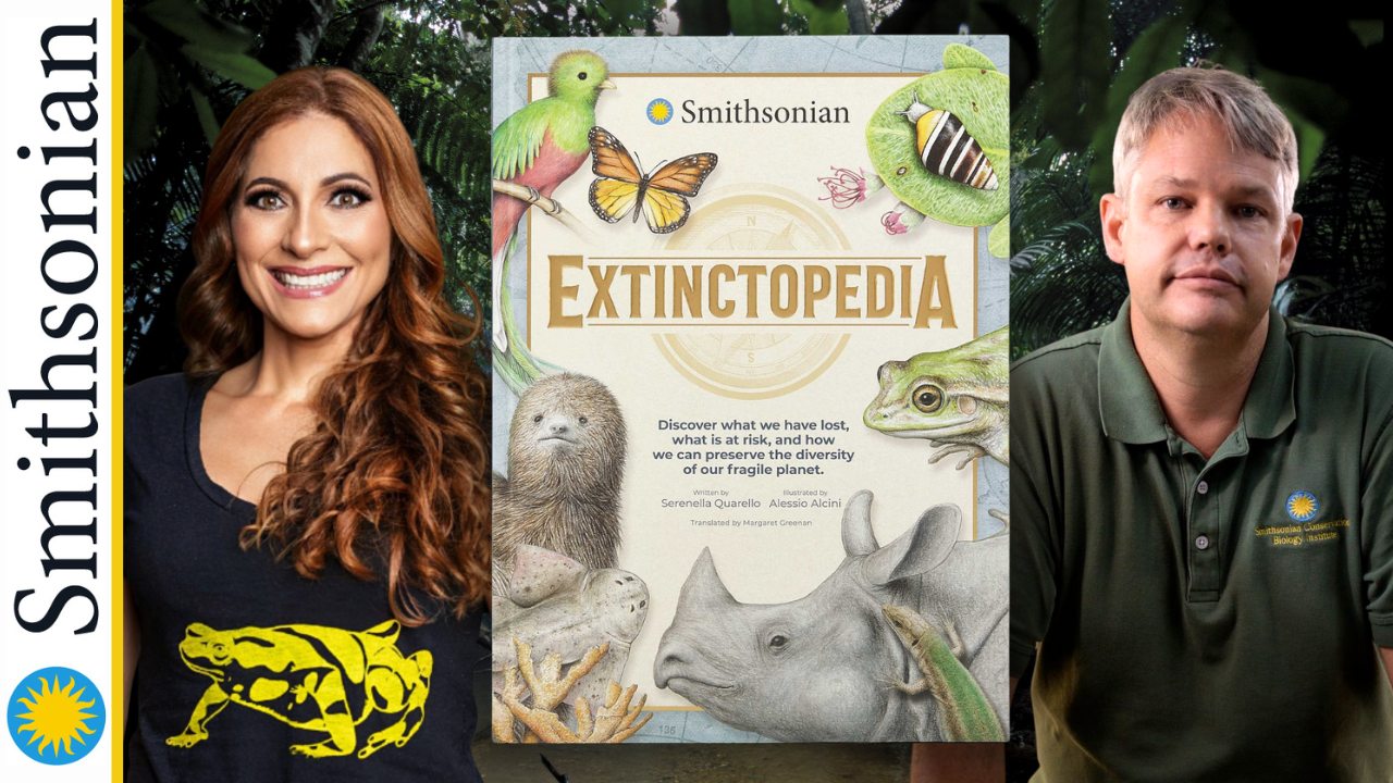 Book "Smithsonian Extinctopedia" with Authors.