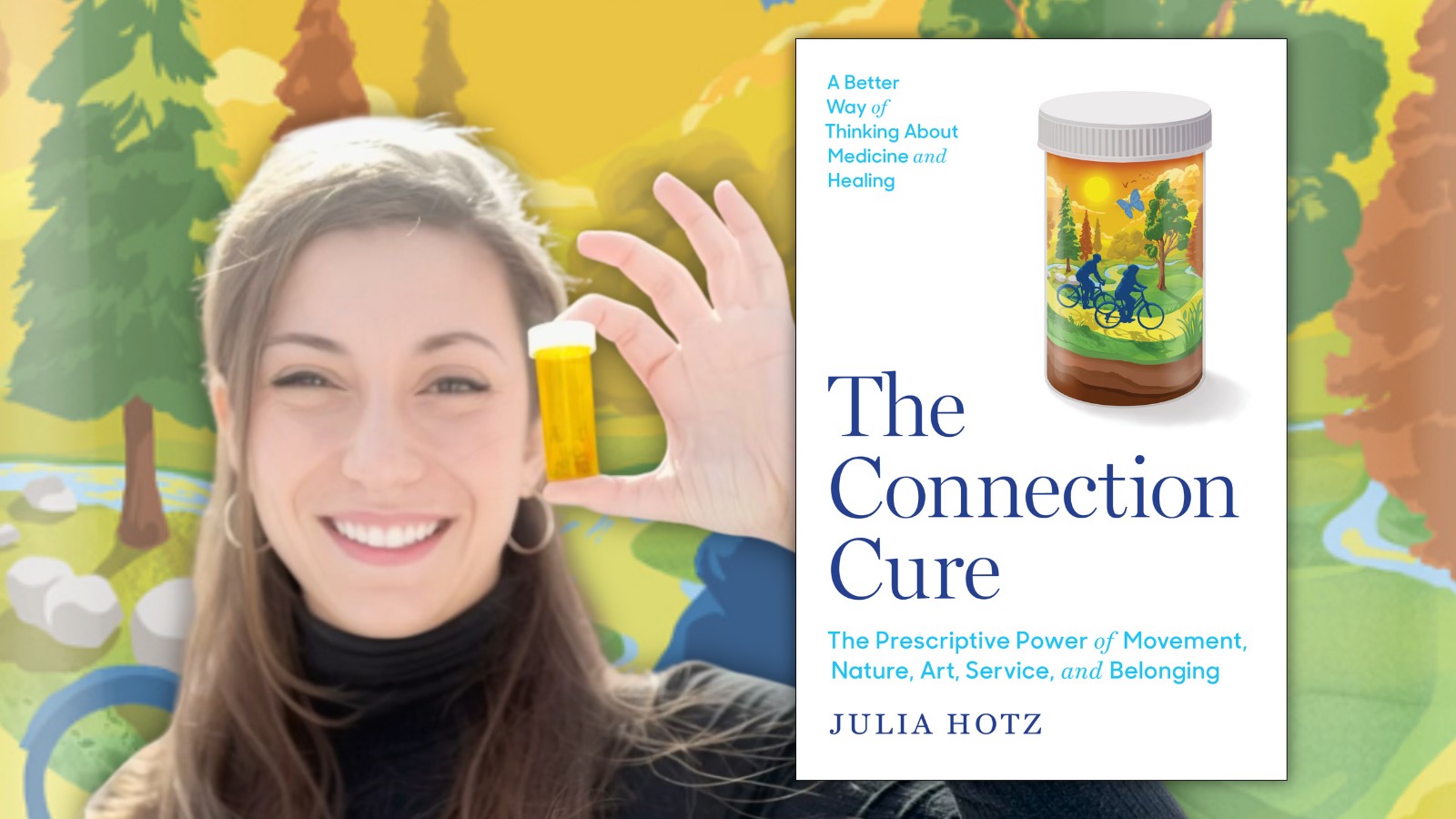 Author Julia Hotz with her book The Connection Cure.