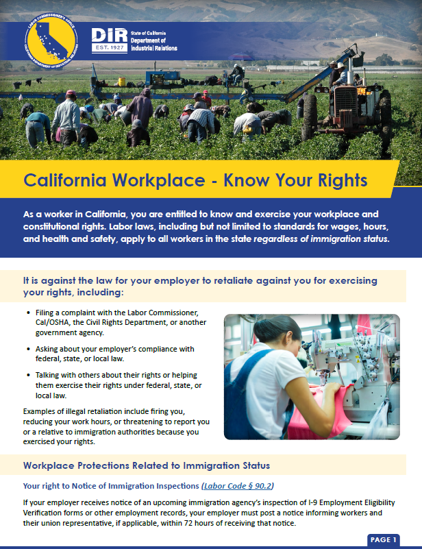 2026- Workplace know your rights