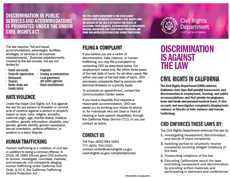 2026- Discrimination Prochure