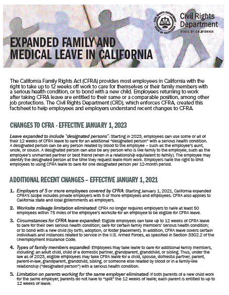 Extended Family and Medical Leave