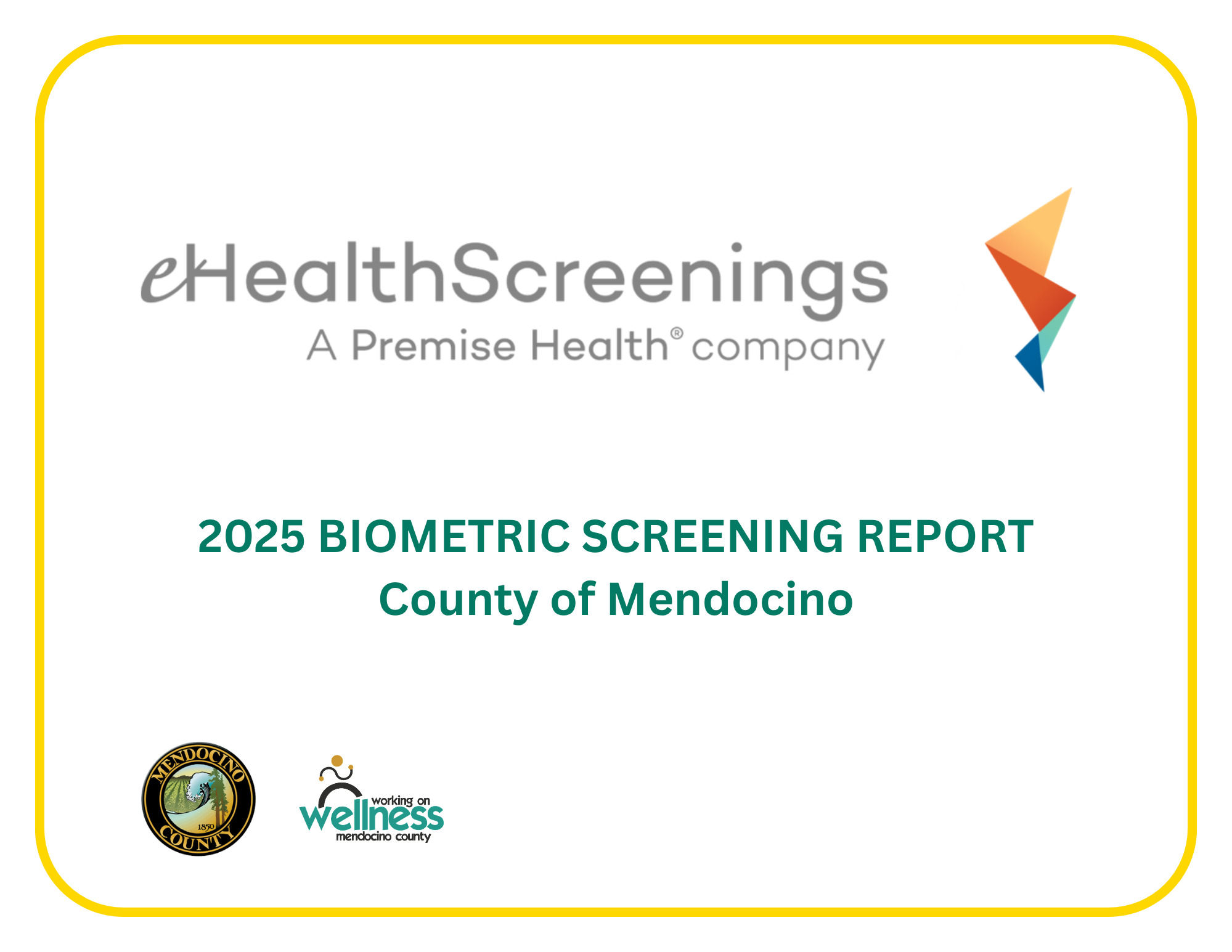 2025 Biometric Screening Report Cover Page