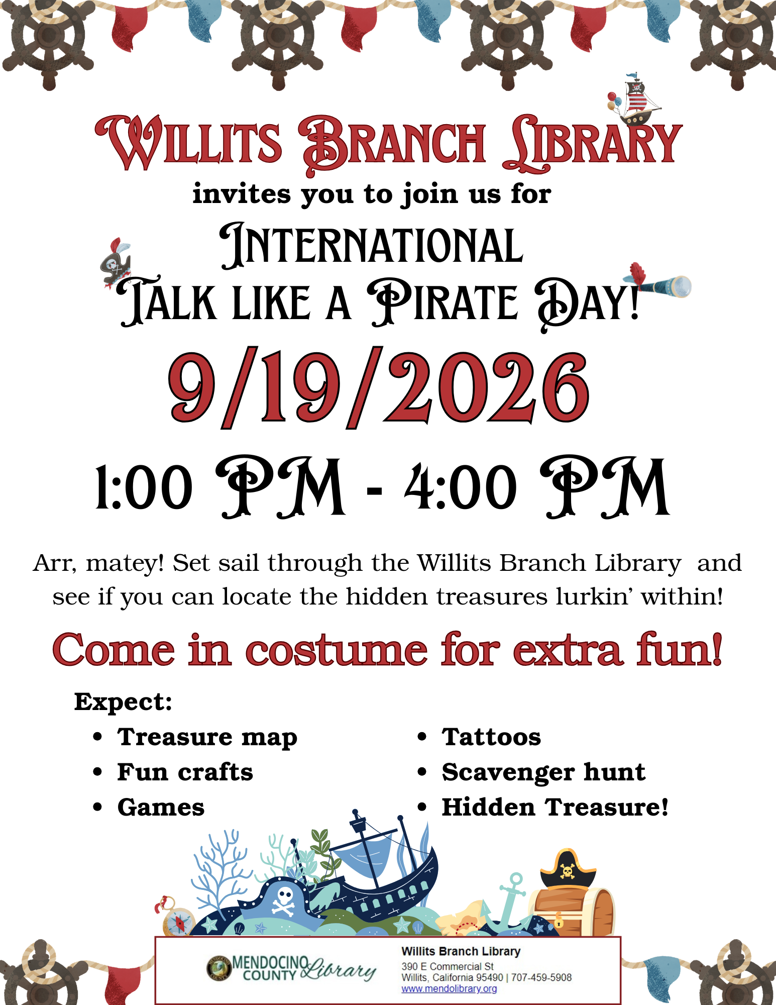 Pirate Day flyer